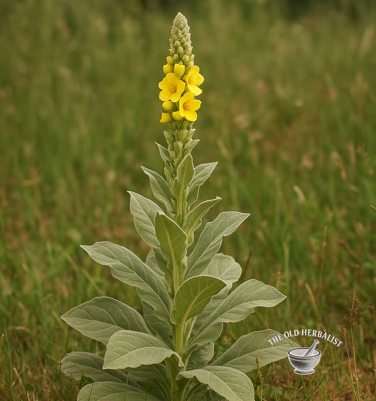 Plant of mullein leaf 