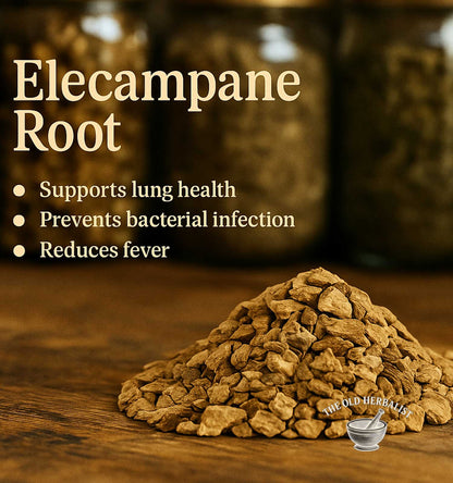 Elecampane root for traditional herbal tea and wellness use.