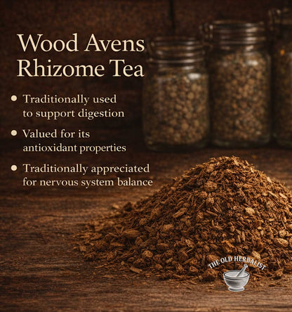 Dried wood avens root