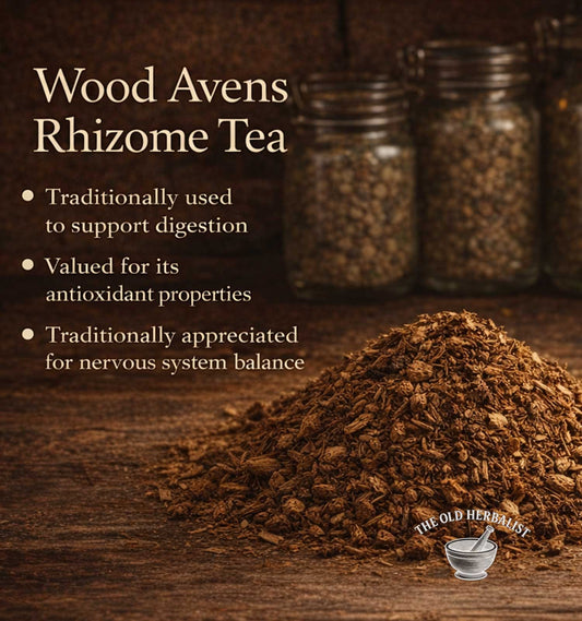 Dried wood avens root