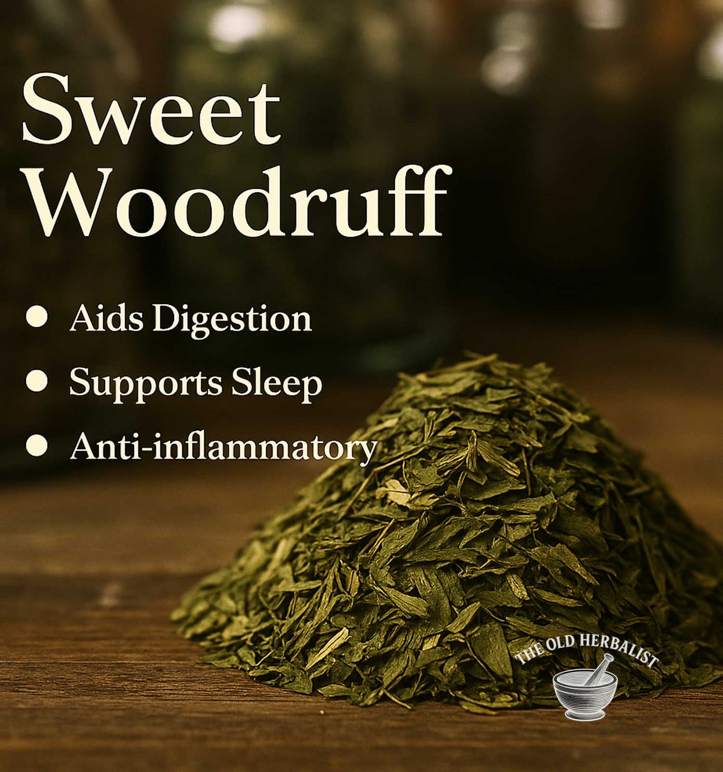 Loose sweet woodruff herb for tea and general wellness